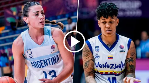 Argentina vs. Venezuela por la Americup Femenina.