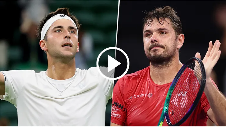 Tomi Etcheverry se mide ante el siempre duro Wawrinka.