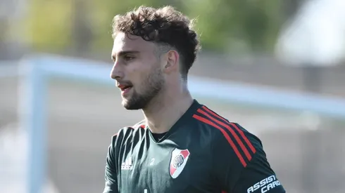 Sebastián Boselli en el entrenamiento de River.