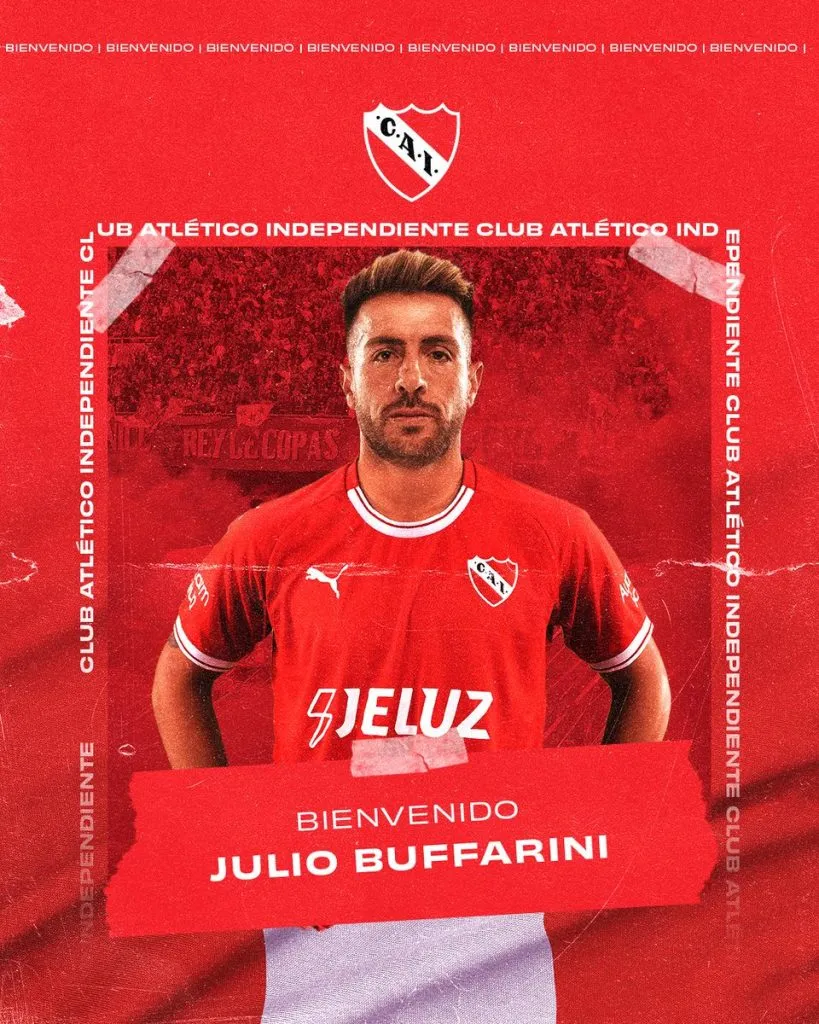 Así presentó Independiente a Buffarini. (Foto: Independiente)