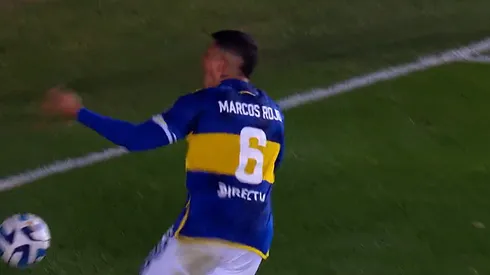 La celebración de Marcos Rojo.
