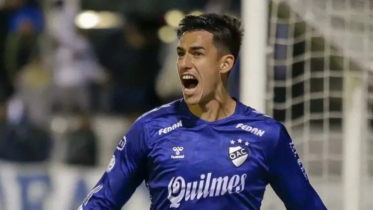 Renzo Giampaoli durante su paso por Quilmes. (Prensa Quilmes)