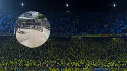 Vallado policial en las inmediaciones de La Bombonera en la previa del Racing - Boca