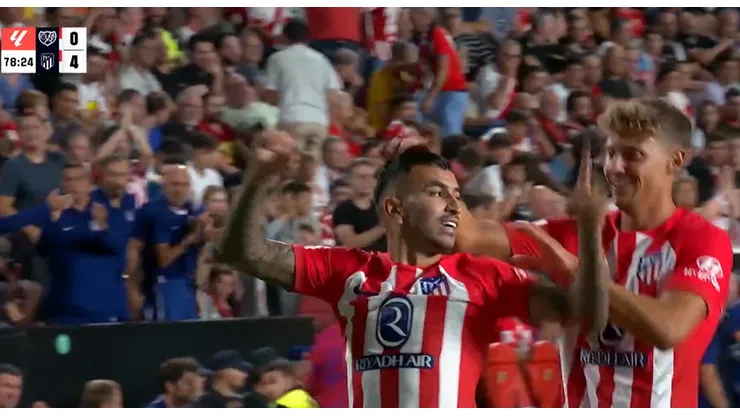 Toda la clase del mundo para Ángel Correa.