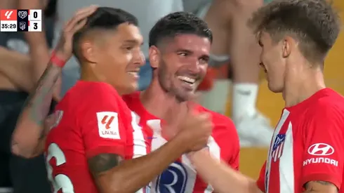 La celebración de los jugadores argentinos.