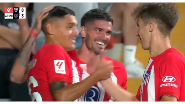 La celebración de los jugadores argentinos.