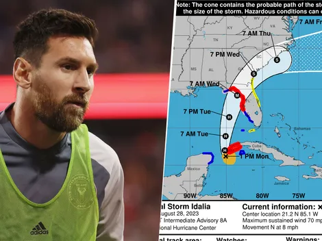 Alerta por el huracán Idalia: la AMENAZA para el próximo partido del Inter Miami de Messi