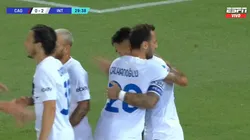 El festejo de Lautaro Martínez.