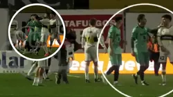 La agresión de Nahuel Gallardo a Blondel que desencadenó el tumulto en el Sarmiento - Boca