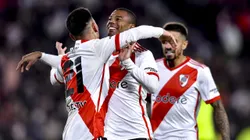 El festejo de los jugadores de River.