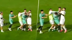 No se vio: la trompada de Benedetto a Nahuel Gallardo sobre el final