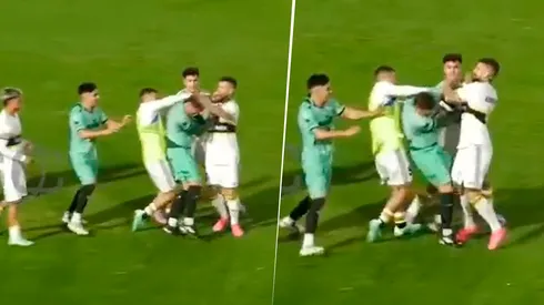 No se vio: la trompada de Benedetto a Nahuel Gallardo sobre el final