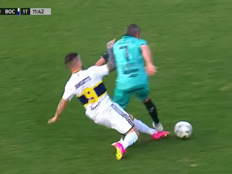 VIDEO | ¿No era expulsión? Benedetto le metió una patada brutal a Lisandro López y no vio ni la amarilla