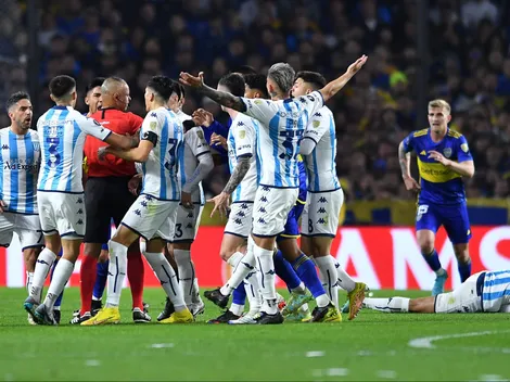 VIDEO | El tremendo codazo de Marcos Rojo sobre Maxi Romero que lo salvó de la expulsión en Boca - Racing