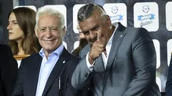 Víctor Blanco junto a "Chiqui Tapia".