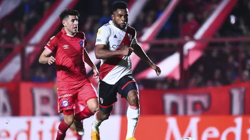 Miguel Borja, protagonista del domingo en River.