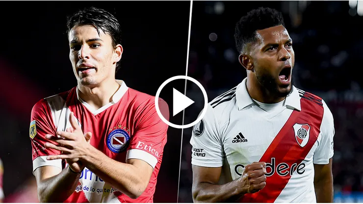 Argentinos vs. River por la Copa de la Liga.