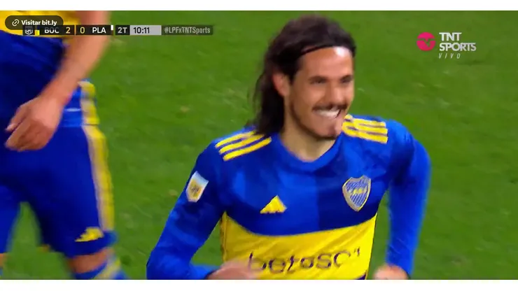 VIDEO | Cavani, ante Platense, marcó su primer gol con la camiseta de Boca