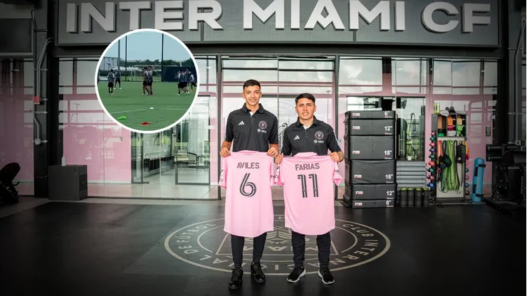 El caño de Tomás Avilés a Busquets en una de sus primeras prácticas en Inter Miami