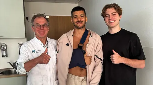 Gerónimo Rulli luego de su operación.