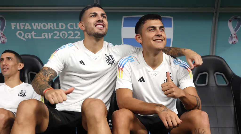 Paredes y Dybala en la Selección Argentina.