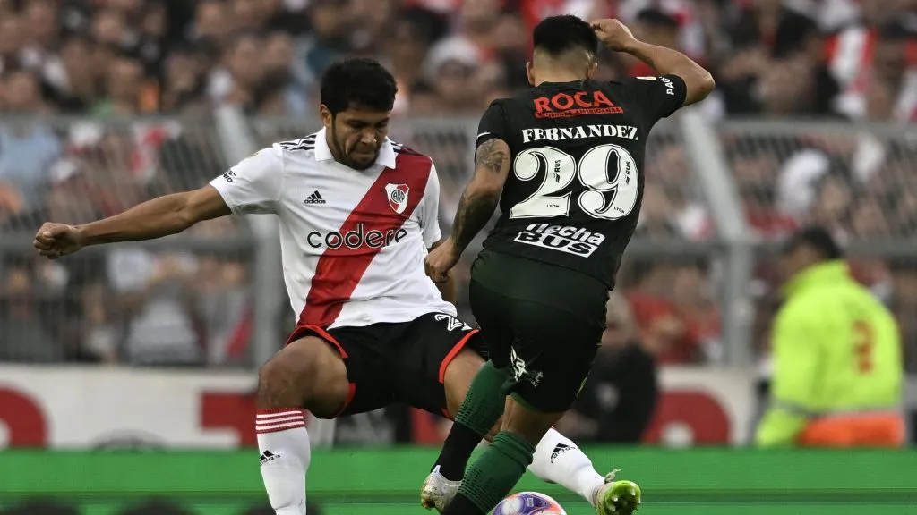 Robert Rojas con la camiseta de River. (Foto: Getty)