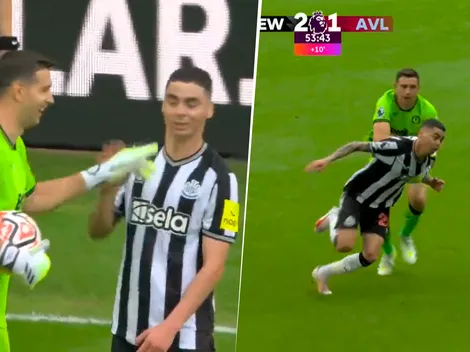 VIDEO | Todo Newcastle pidió expulsión para Dibu Martínez por este cruce con Almirón