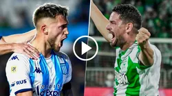 Racing vs. Atlético Nacional por la Copa Libertadores.