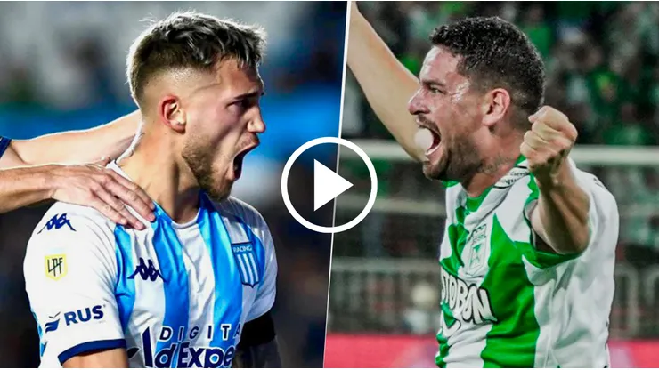 Racing vs. Atlético Nacional por la Copa Libertadores.