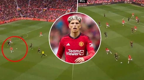 VIDEO | No se la sacan: Garnacho corrió 60 metros con la pelota y dio una asistencia