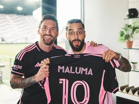 El reto de Messi a Maluma tras regalarle una camiseta con su firma