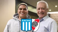 A Juanfer le dieron para firmar una camiseta de River en su llegada a Racing y esto hizo