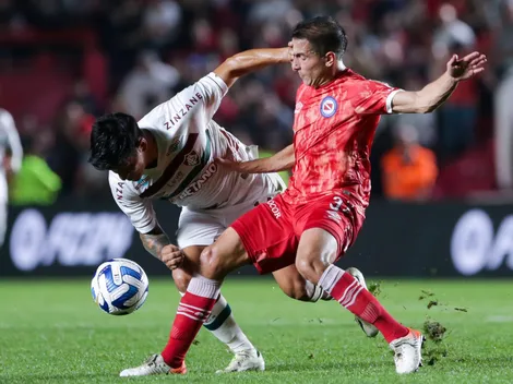 Argentinos y Fluminense empataron en un partido intenso y accidentado