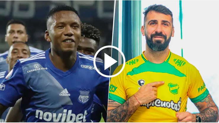 Emelec vs. Defensa por la Copa Sudamericana (Fotos: Prensa clubes).