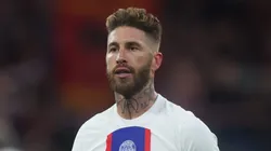 Sergio Ramos con la camiseta de Paris Saint-Germain.