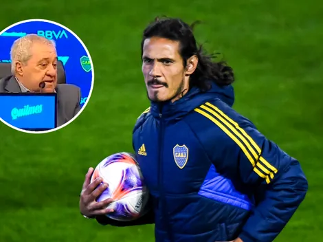 Los insólitos y reiterados errores de Ameal durante la presentación de Cavani en Boca