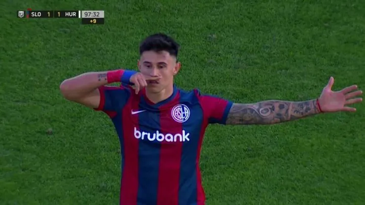 VIDEO | Bareiro le dio el agónico empate a San Lorenzo, se lo dedicó a Coccaro y estalló todo Huracán