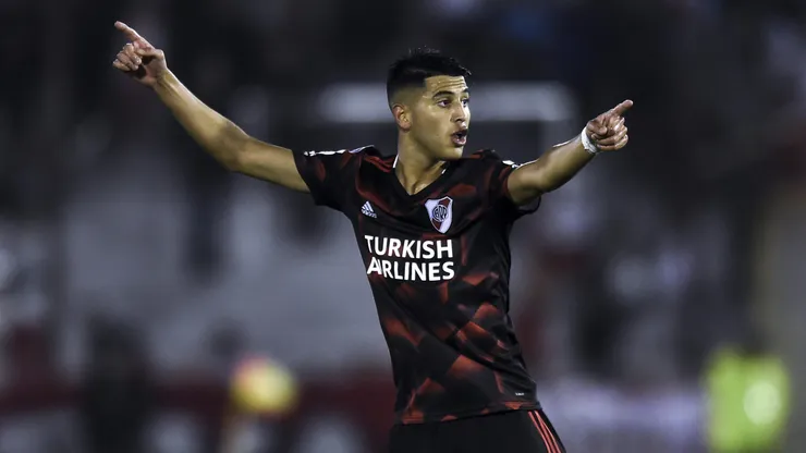 Exequiel Palacios durante su estadía en River.