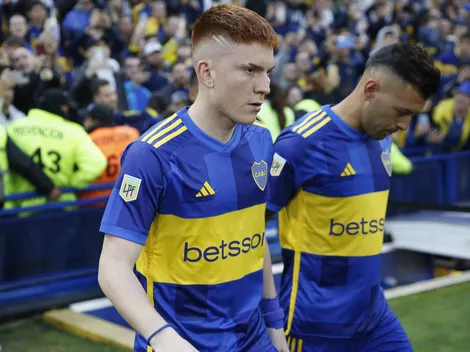 Boca, con la camiseta titular ante Palmeiras en la ida