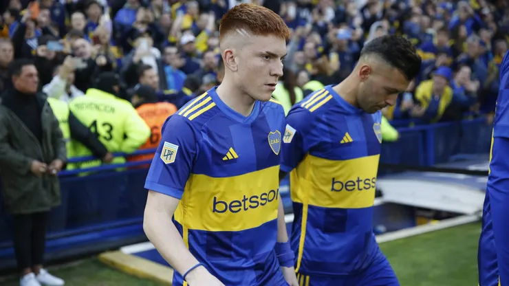 Boca, con la camiseta titular ante Palmeiras en la ida