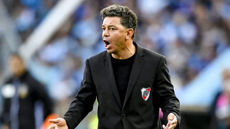 Marcelo Gallardo en uno de sus últimos instantes en River.