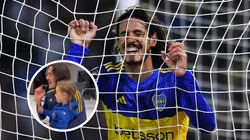 VIDEO | Cavani le enseñó una canción de Boca a su hija antes del cruce con Palmeiras