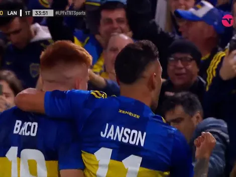 Janson abrió el marcador en Boca vs Lanús, a días del primer cruce ante Palmeiras