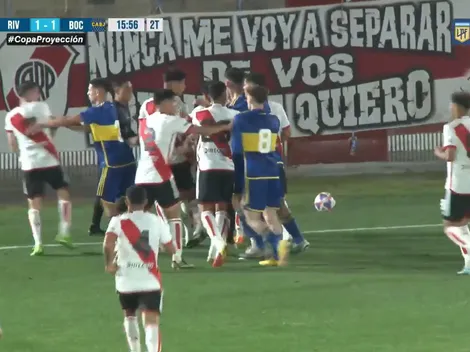 Al borde de las piñas: River y Boca calentaron el Superclásico de Reserva