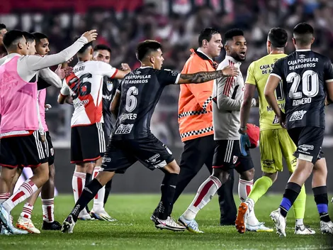 Tomás Marchiori habló del cruce con Borja tras el triunfo de River ante Atlético Tucumán
