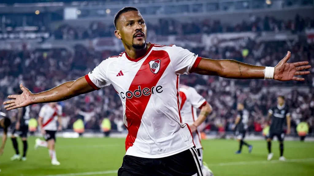 Salomón Rondón alternó titularidades y suplencias durante su primer año en River. (Getty)