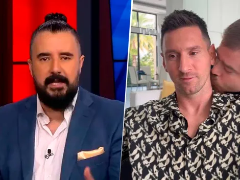 Álvaro Morales intentó burlarse del beso de Migue Granados a Messi, pero recibió su merecido