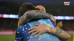 Un momento muy emotivo en el cierre del encuentro.