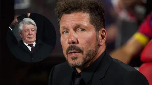 El presidente del Atlético esquivó hablar sobre la renovación de Simeone