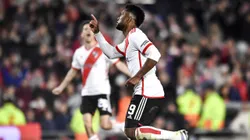 Borja reveló qué le dijo Demichelis en el abrazo del primer gol de River